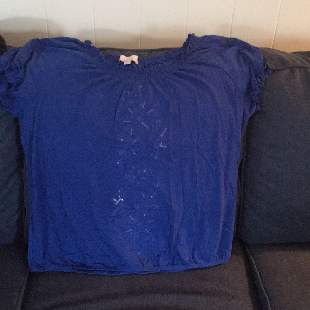 Blue blouse 2x gently used